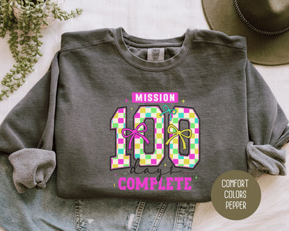 100 Days Of School Comfort Colors Sweatshirt