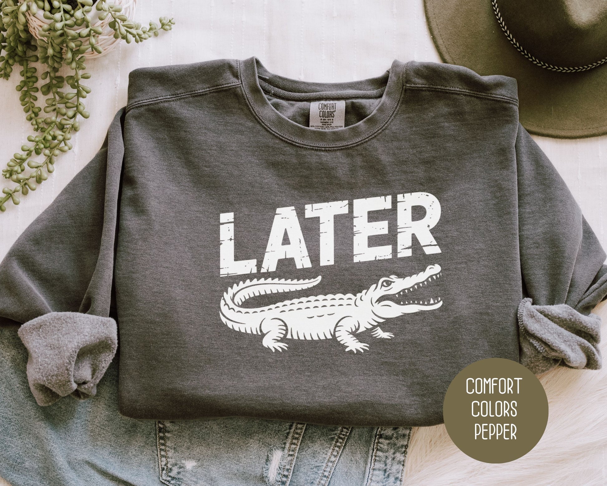 Lator Gator Comfort Colors Sweatshirt Sweatshirt  CreativeSpecialTs