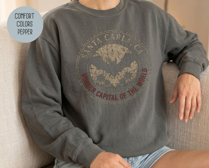 Santa Carla Murder Capital of the World Comfort Colors Sweatshirt Sweatshirt  CreativeSpecialTs