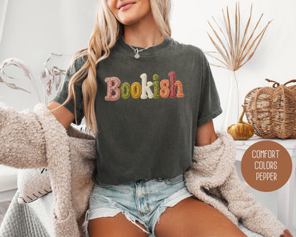 Bookish Faux Yarn Comfort Colors Shirt