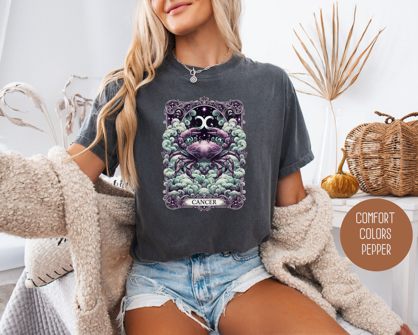 Cancer Zodiac Comfort Colors Shirt