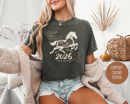 Chinese New Year 2026 Year of the Horse Comfort Colors Shirt T-Shirt  CreativeSpecialTs