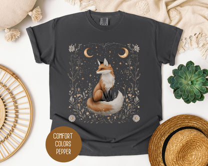 Celestial Cottagecore Fox Shirt