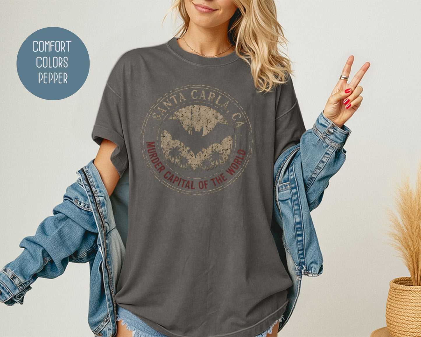 Santa Carla Murder Capital of the World Comfort Colors Shirt T-Shirt  Printify
