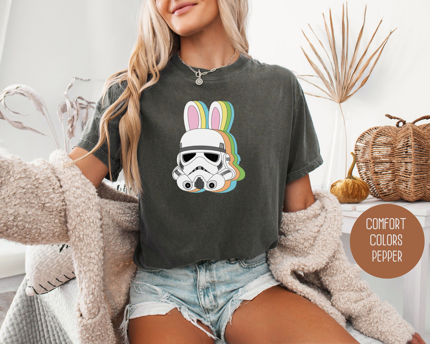 Storm Trooper Easter Bunny Comfort Colors Shirt T-Shirt  CreativeSpecialTs