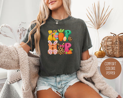 Hip Hop Faux Yarn Easter Comfort Colors Shirt T-Shirt  CreativeSpecialTs