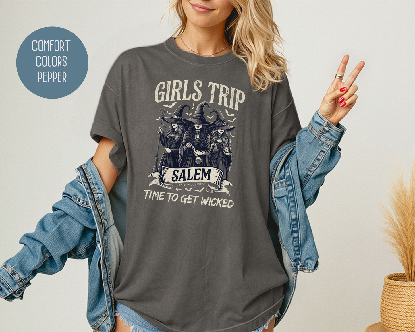 Salem Girls Trip Comfort Colors Shirt T-Shirt  CreativeSpecialTs