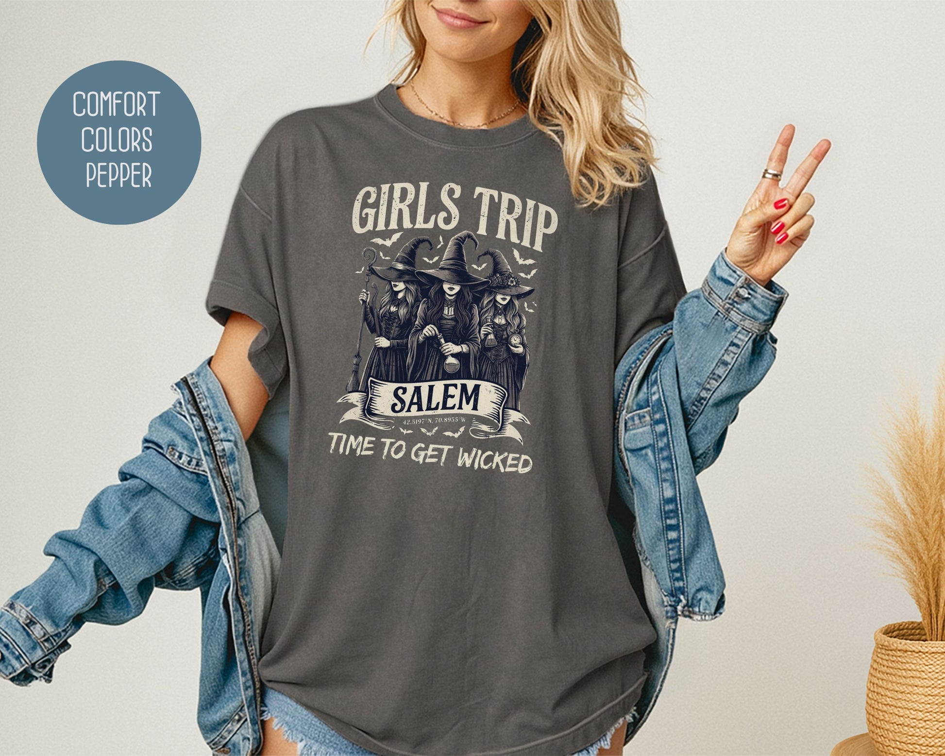 Salem Girls Trip Comfort Colors Shirt T-Shirt  CreativeSpecialTs