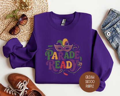 Parade Ready Mardi Gras Sweatshirt