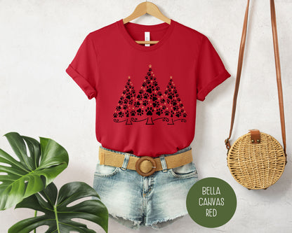 Christmas Paw Tree Shirt