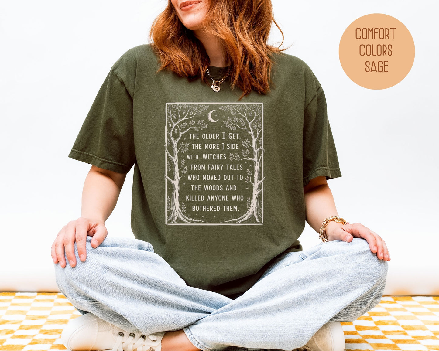 Side with Witches from Fairy Tales Comfort Colors Shirt T-Shirt  CreativeSpecialTs