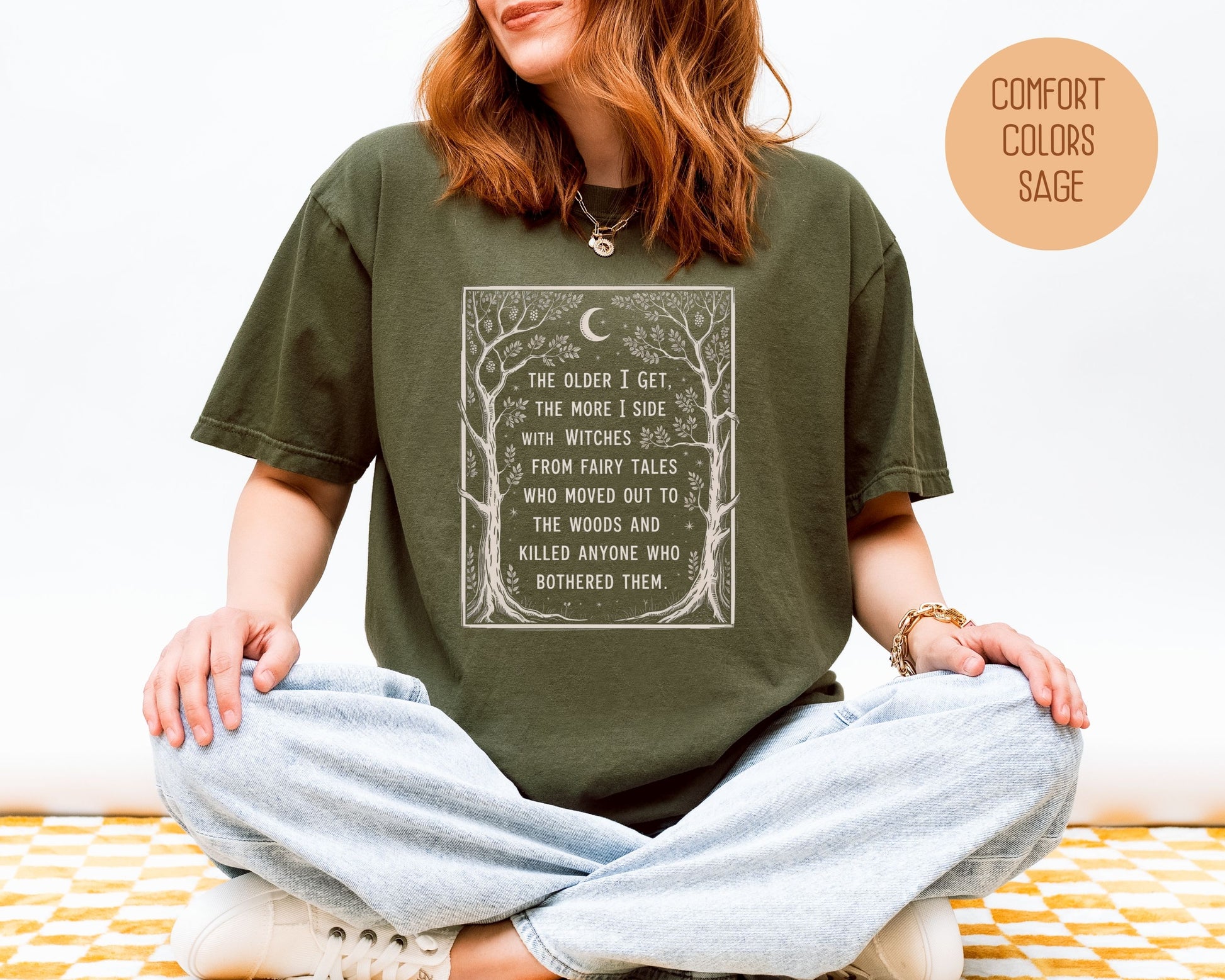 Side with Witches from Fairy Tales Comfort Colors Shirt T-Shirt  CreativeSpecialTs