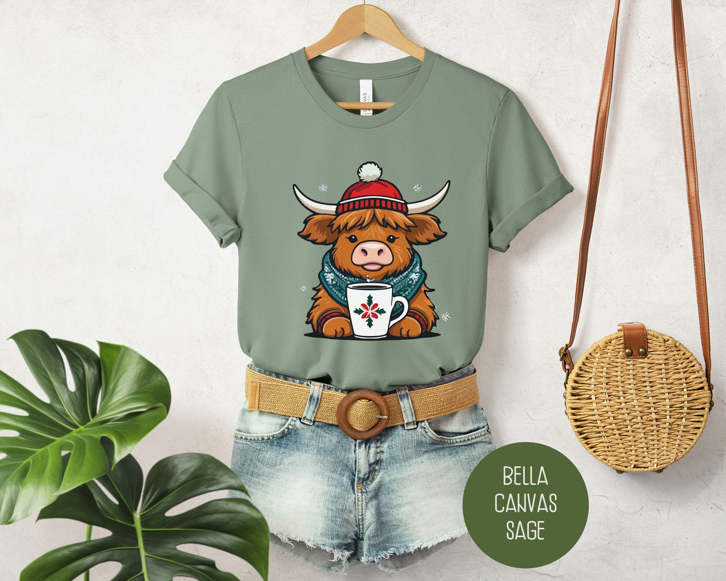 Christmas Baby Highland Cow Shirt