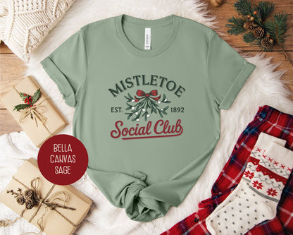 Mistletoe Social Club Christmas Shirt