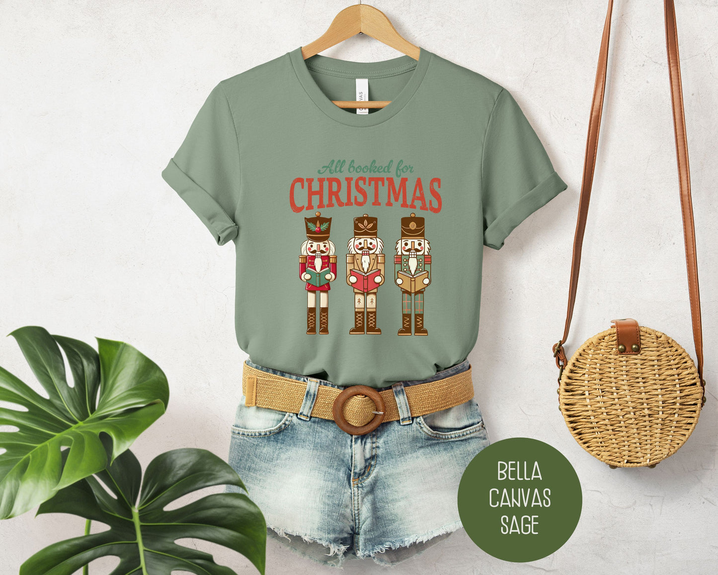 All Booked for Christmas Holiday Shirt