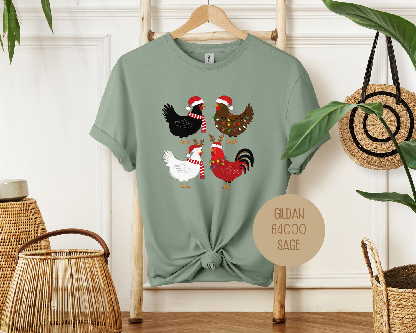 Cute Chickens Christmas Shirt