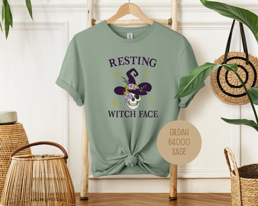 Resting Witch Face Halloween Shirt