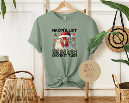 Making a List Chicken It Twice Shirt