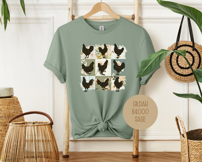 Cute Boho Chickens Shirt