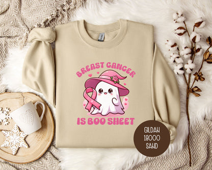 Breast Cancer Is Boo Sheet Sweatshirt