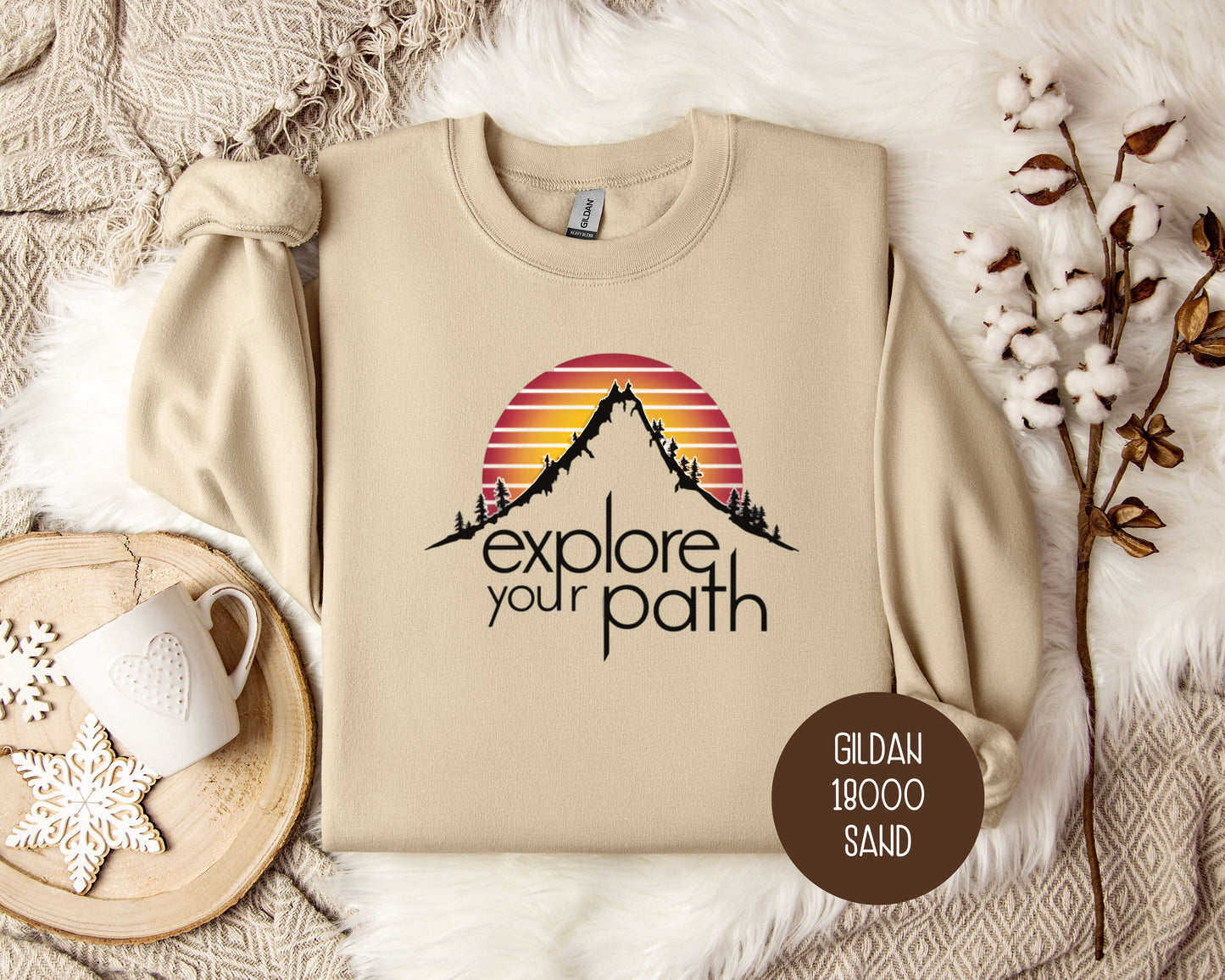 Explore Your Path Vintage Hiking Sweatshirt