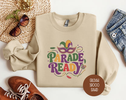 Parade Ready Mardi Gras Sweatshirt