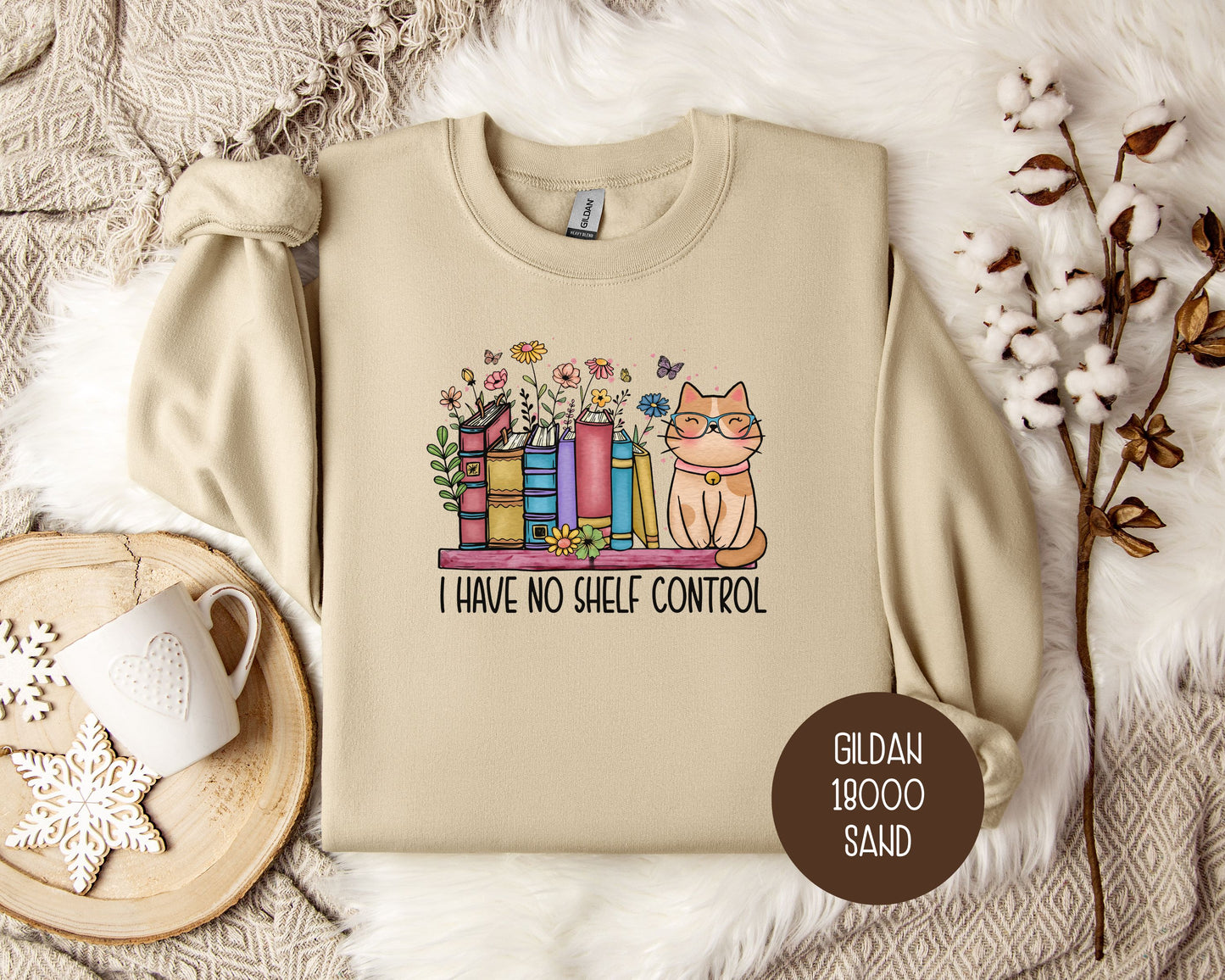 I Have No Shelf Control Cat Sweatshirt