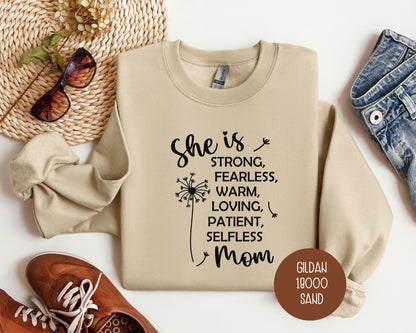 She Is a Strong Mom Sweatshirt