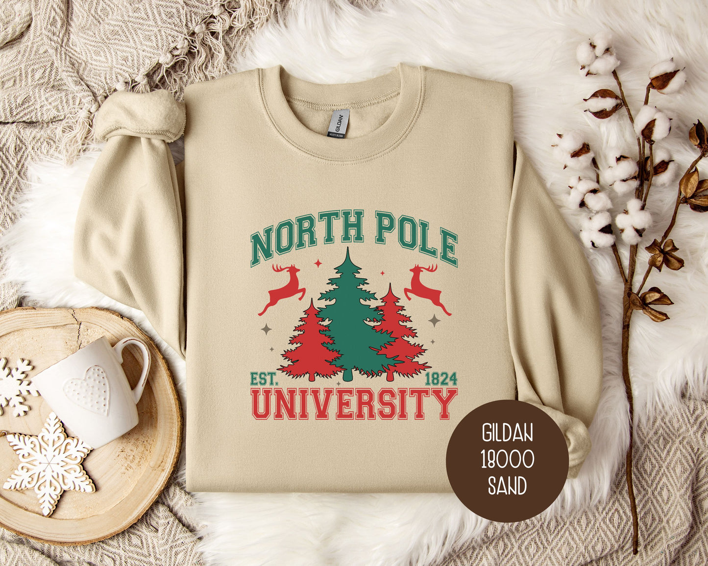 North Pole University Christmas Sweatshirt