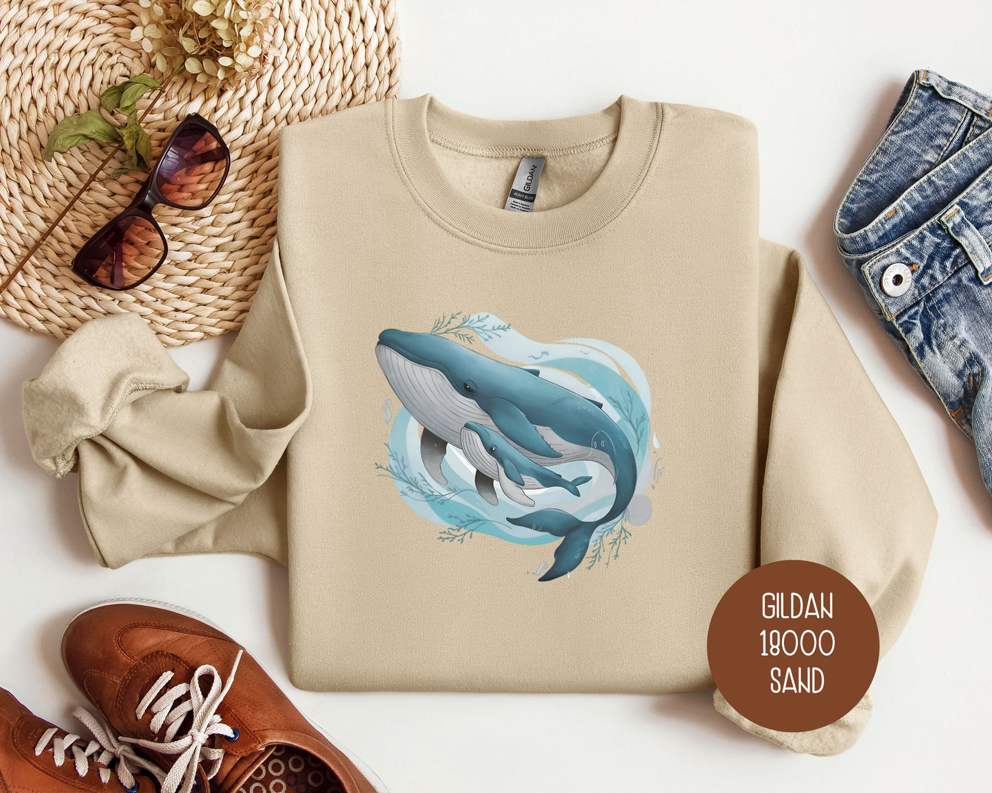 Cute Whale Animal Baby Sweatshirt