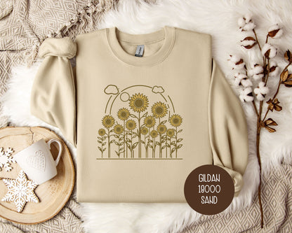 Vintage Sunflower Cottagecore Sweatshirt