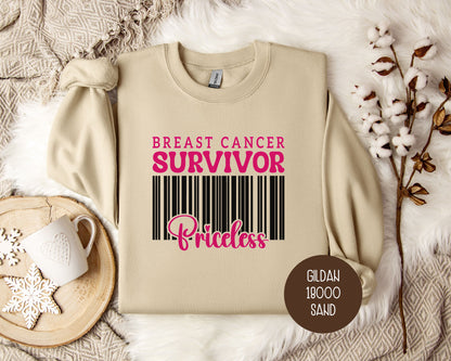 Breast Cancer Survivor Priceless Sweatshirt