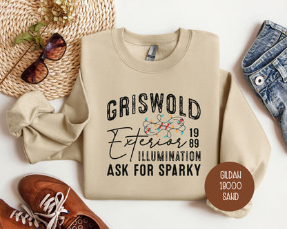 Griswold Exterior Illumination Ask For Sparky Sweatshirt