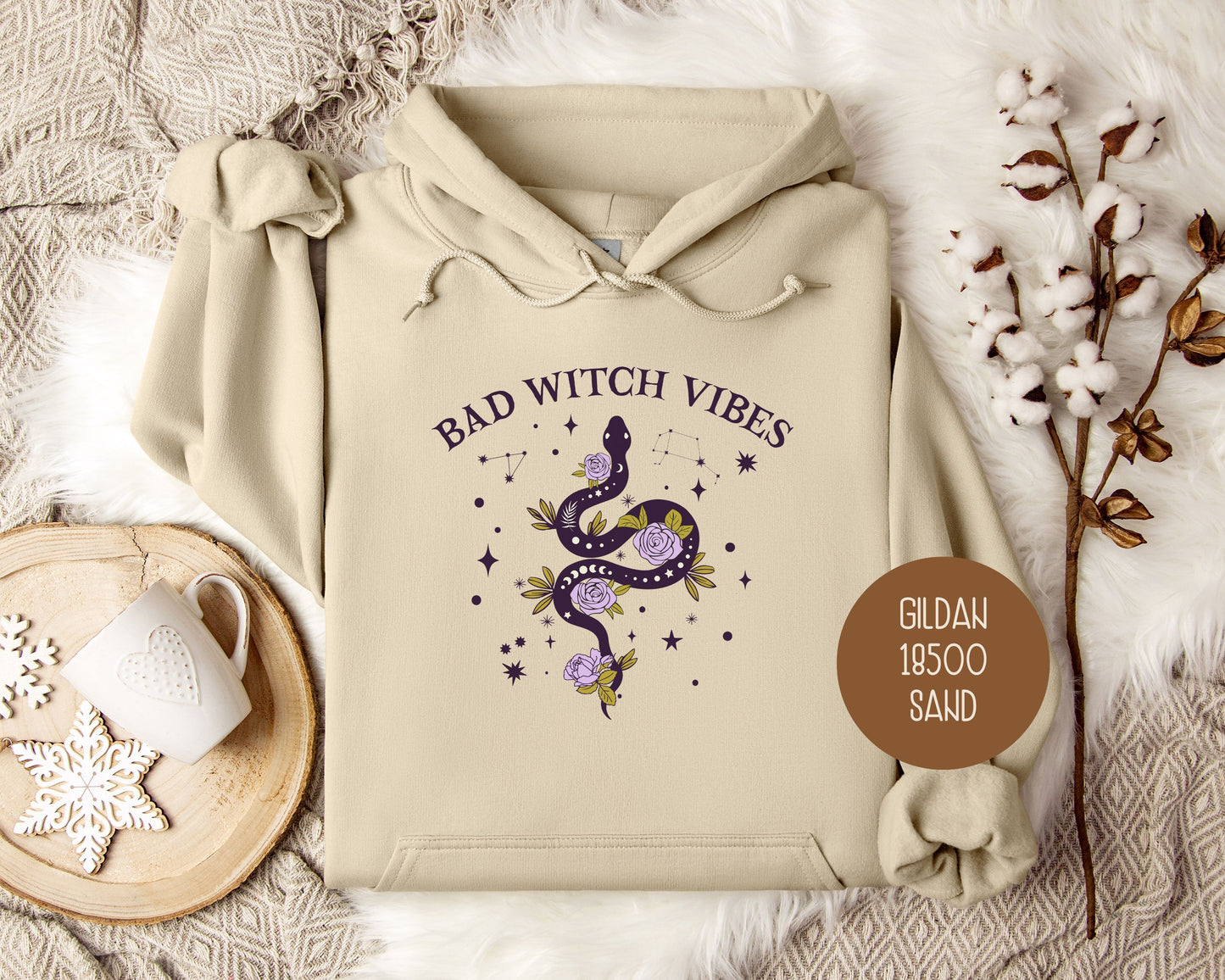 Bad Witch Vibes Halloween Hoodie