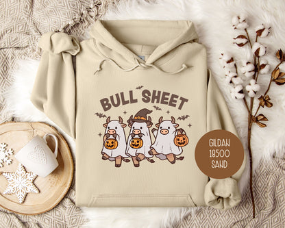 Bull Sheet Cute Ghost Cow Hoodie