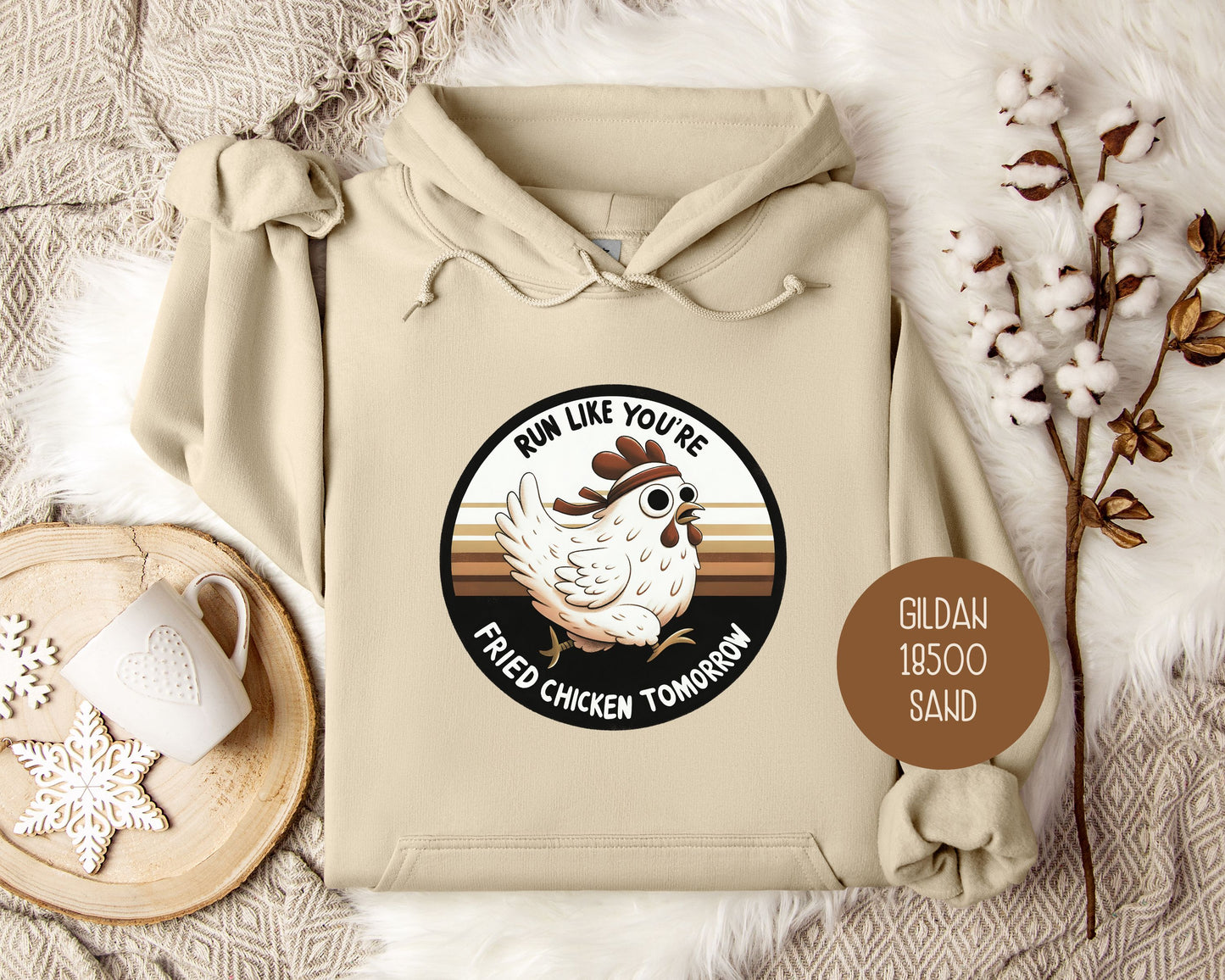 Run Like You're Fried Chicken Tomorrow Hoodie