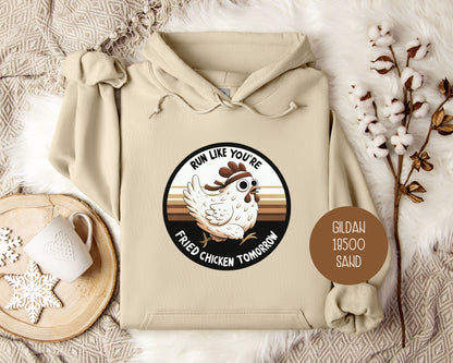 Run Like You're Fried Chicken Tomorrow Hoodie