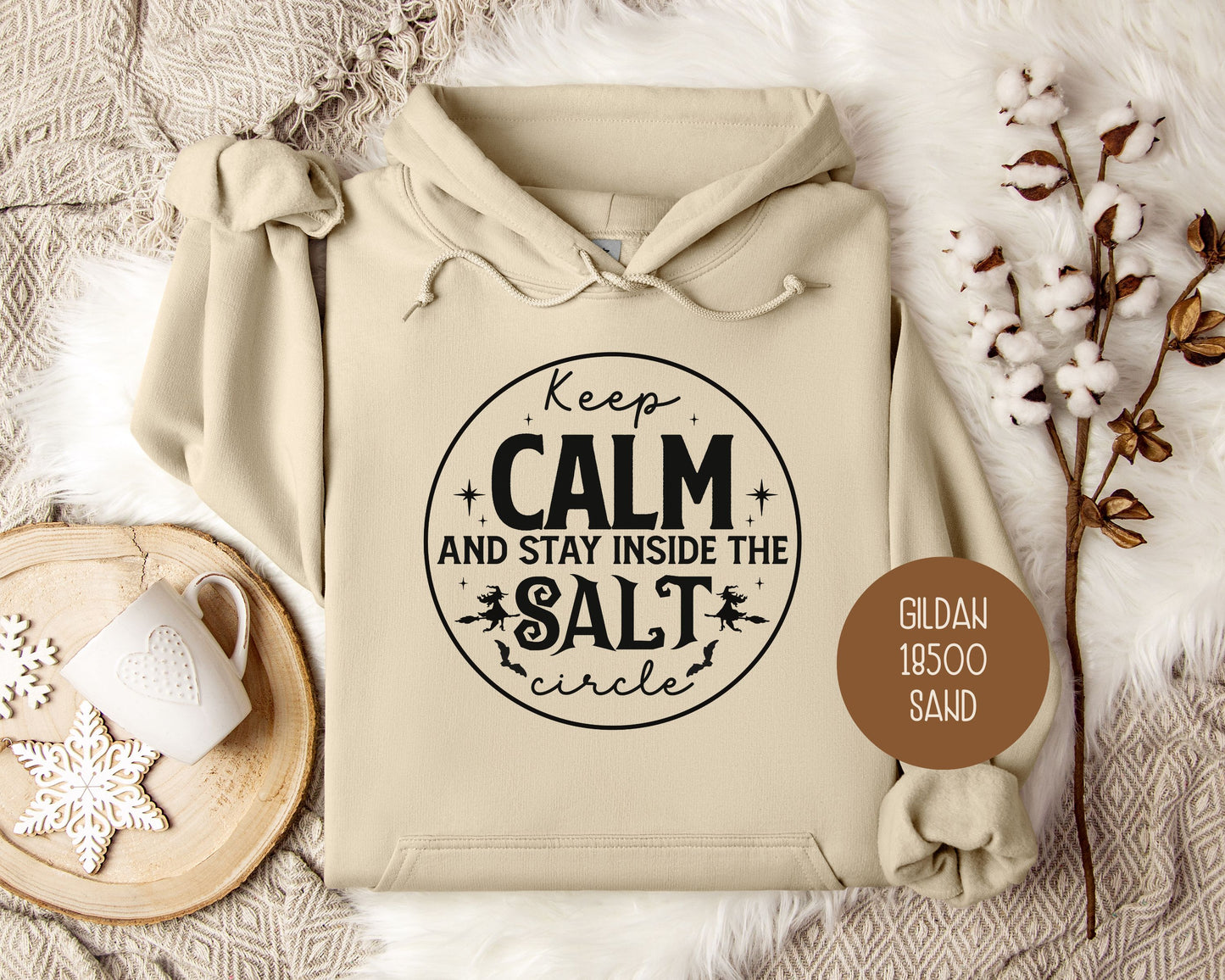 Keep Calm and Stay Inside Salt Circle Hoodie