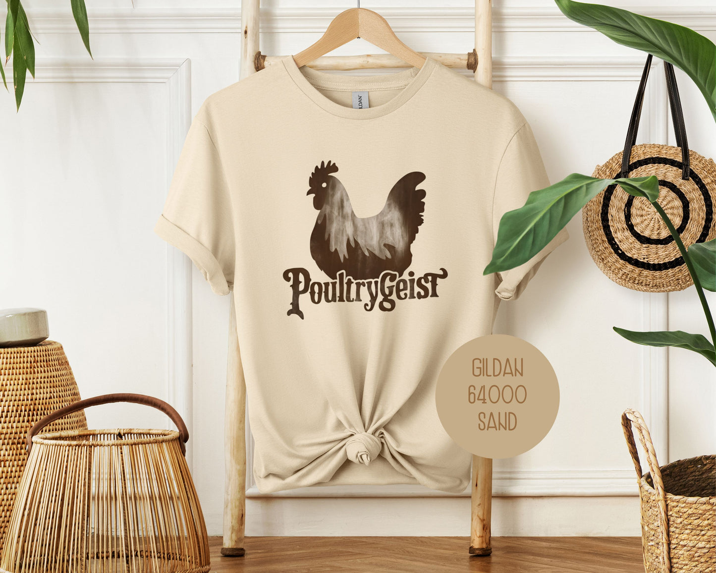 Poultrygeist Chicken Lover Retro Halloween Shirt