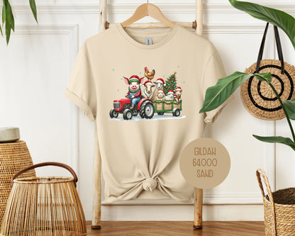 Country Farm Tractor Christmas Shirt