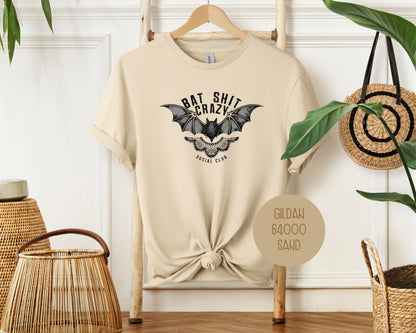 Bat Shit Crazy Social Club Retro Halloween Shirt