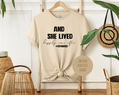 And She Lived Happily Ever After Divorce Party Shirt