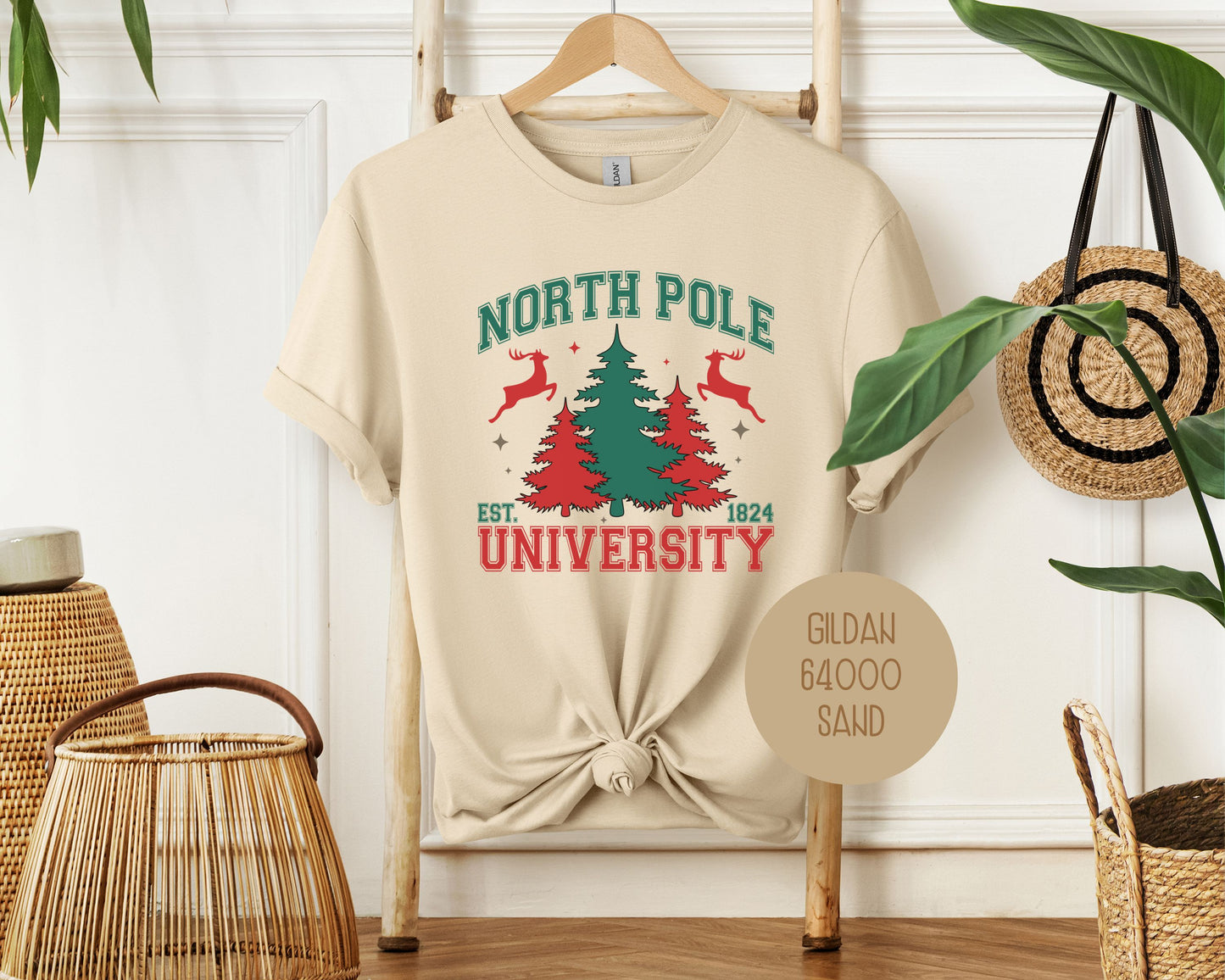 North Pole University Christmas Shirt