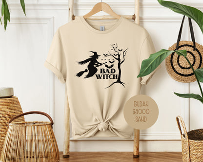 Bad Witch Halloween Bat Shirt