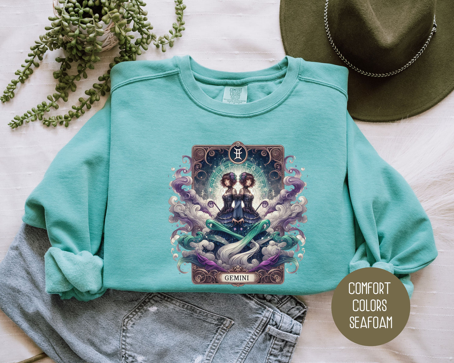 Gemini Zodiac Comfort Colors Sweatshirt