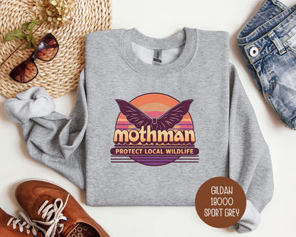 Mothman Protect Local Wildlife Sweatshirt