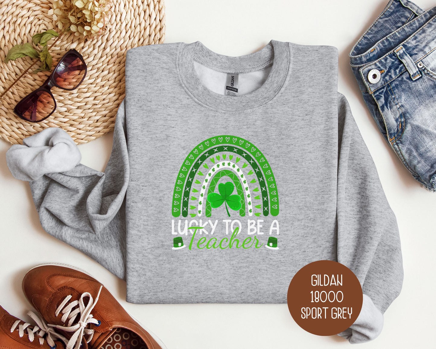 Lucky to Be a Teacher St Patrick's Day Sweatshirt