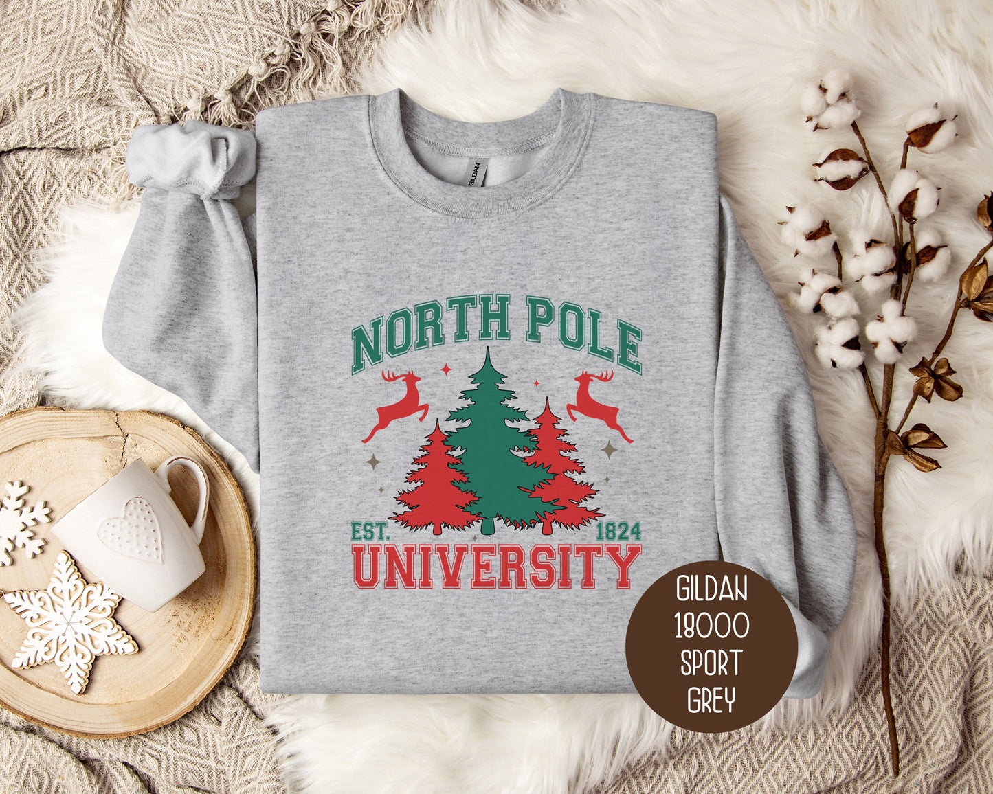 North Pole University Christmas Sweatshirt