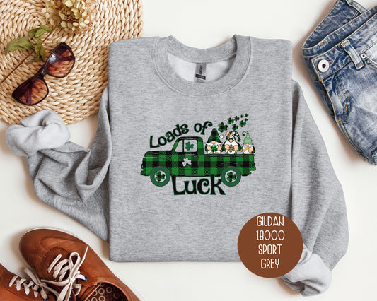 Loads of Luck St Patricks Day Gnomes Sweatshirt