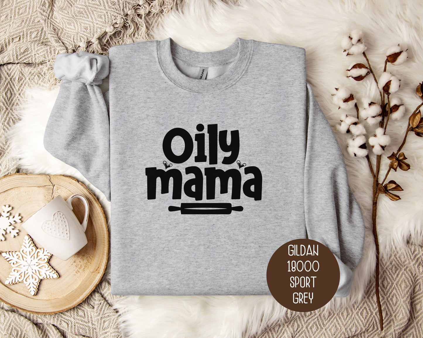 Crunchy Oily Mama Essential Oil Lover Sweatshirt